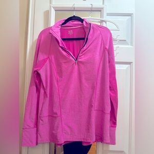 Pink champion athletic work out zip up sweater